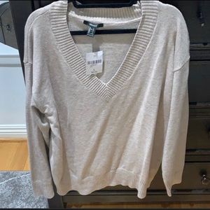 Blush Deep V sweater